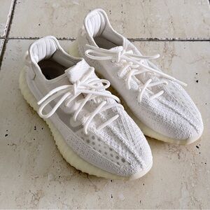 YZY White Sneakers, Size 9US, Authentic